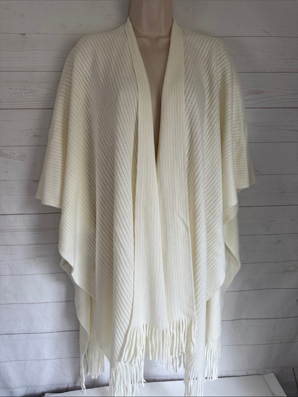 East 5th One Size Fits Most Cream Colored Sweater Wrap Shrug